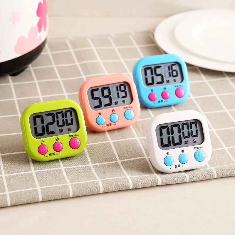 New Cooking Timer LCD Digital Kitchen Countdown And Count Up Clock With Magnetic Backing Stand For Egg Soup Alarm | Дом и сад