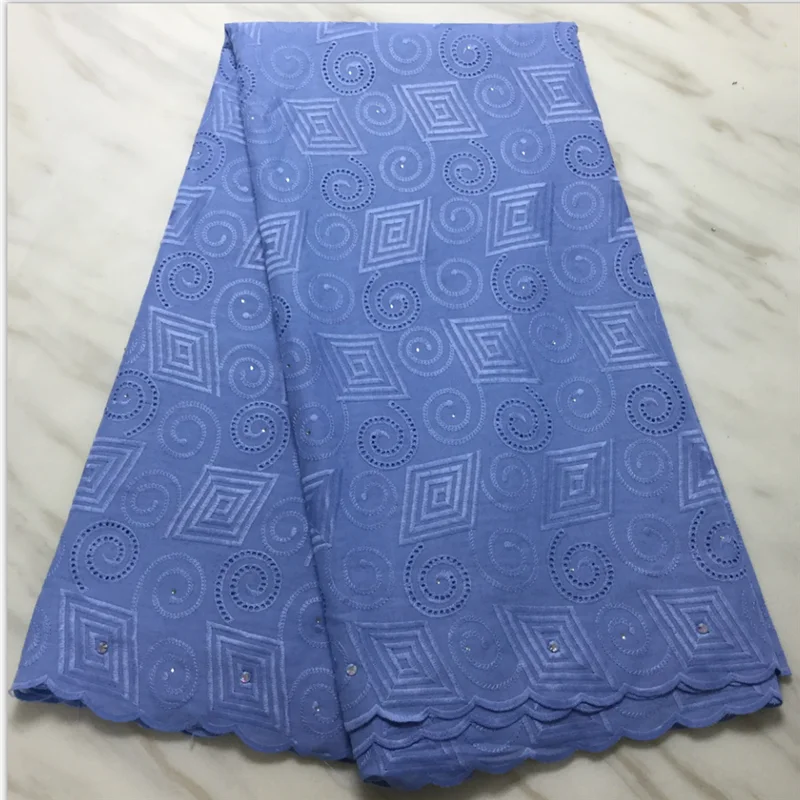 2019 белое последнее голубое Африканское хлопковое кружево швейцарская вуаль
