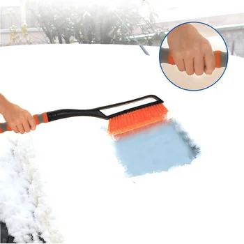 

2 In 1 Car Snow Brush Retractable Ice Scraper Removal Broom Bicycles Non-Slip