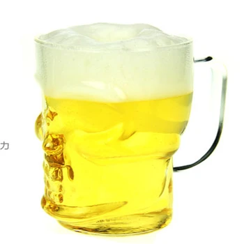 

Creative Skull Glass Cup Wine Drink Bottle Personalized Glasses Mugs Water Fincan Home Transparent Juicer Cup Tea Office LZI038