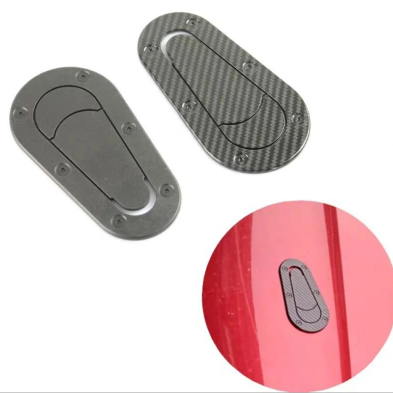 Car Hood Stickers Universal Carbon Fiber for Hood Lock Racing Bonnet Decorative Hood Scoop for BMW Nissan AMG Mustang
