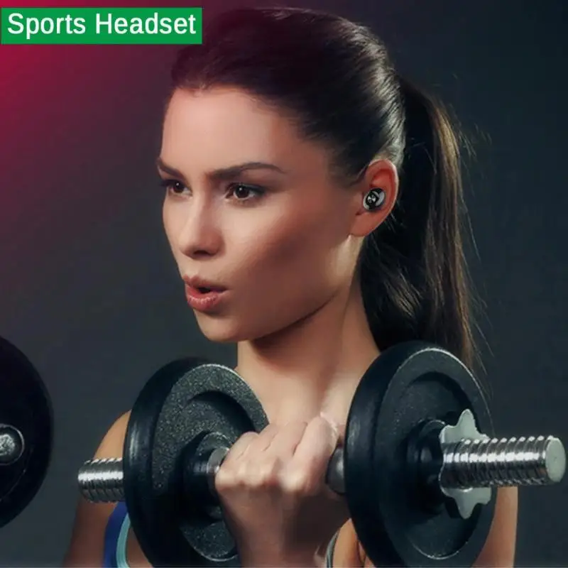 TWS Bluetooth 5,0 XG12 Наушники Беспроводные спортивные наушники стерео HIFI Звук громкой связи Bluetooth наушники USB гарнитура
