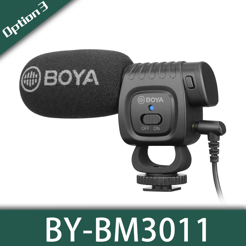 BOYA BY-MM1 BY-BM2021 BY-BM3011 BY-BM3030 BY-BM3031 BY-BM3032 микрофон Камера видео Mic для цифровой зеркальной камеры Canon Nikon sony DSLR камера видеокамера - Цвет: BY-BM3011