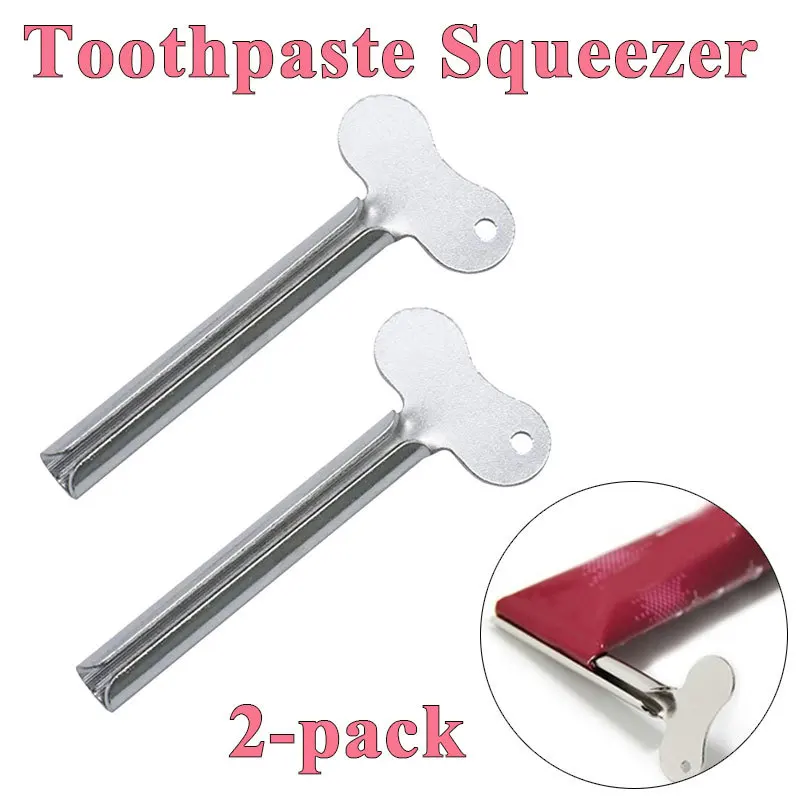 

Stainless Steel Toothpaste Squeezer Household Bathroom Accessories Toothpaste Tube Rolling Press Squeezer Extruder Dispenser