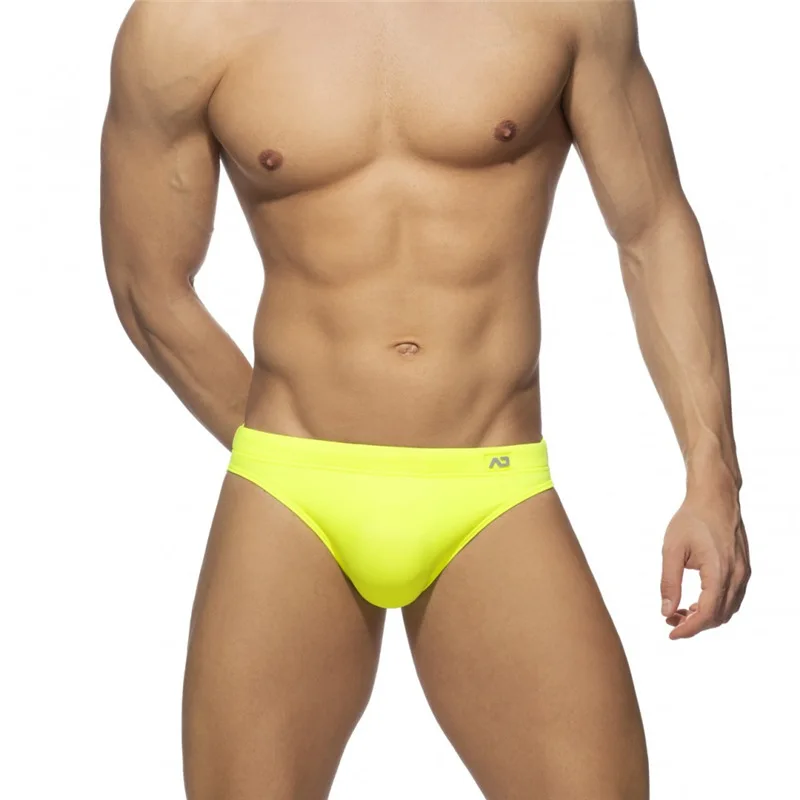 Solid Push up Men Neon Swim Bikni Brief Trunks Unerwear Sexy Swimwear Beach Surf Shorts Swimsuit Bathing Suit Sunga Panties swim briefs