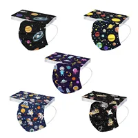 10/50pcs Mascarillas Children's Disposable Mask Star Printed Three Layer Protective Breathable Face Mask ndustrial 3Ply Ear Loop 2