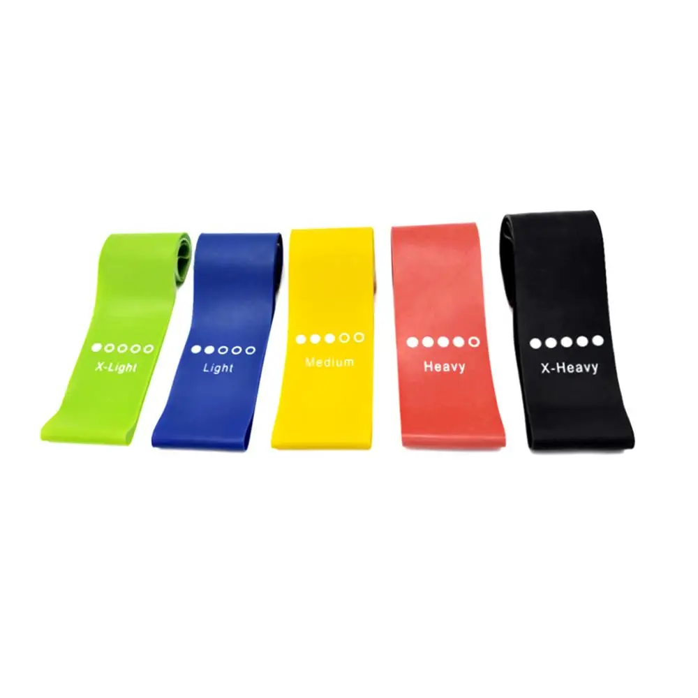 5PCS Elastic Bands For Fitness Yoga Resistance Bands Home Fitness Band Crossfit Stretching Strength Training Latex Workout Equip