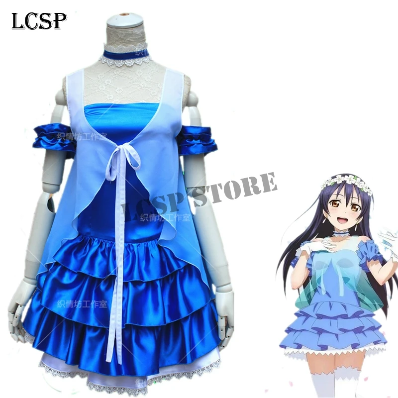 LCSP LoveLive! Все персонажи Yazawa Нико синий сценический японский костюм для косплея Аниме Любовь LIVE Униформа костюм одежда( гирлянда