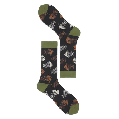 1 пара, модные уличные хлопчатобумажные мужские носки, мужские Носки с рисунком животных, собак, новинка, подарочные носки на весну, осень, зиму - Цвет: H014