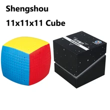 Shengshou 11x11x11 магический скоростной куб без наклеек 85 мм sengso 11x11 Cubo Magico игрушки высокого уровня для детей