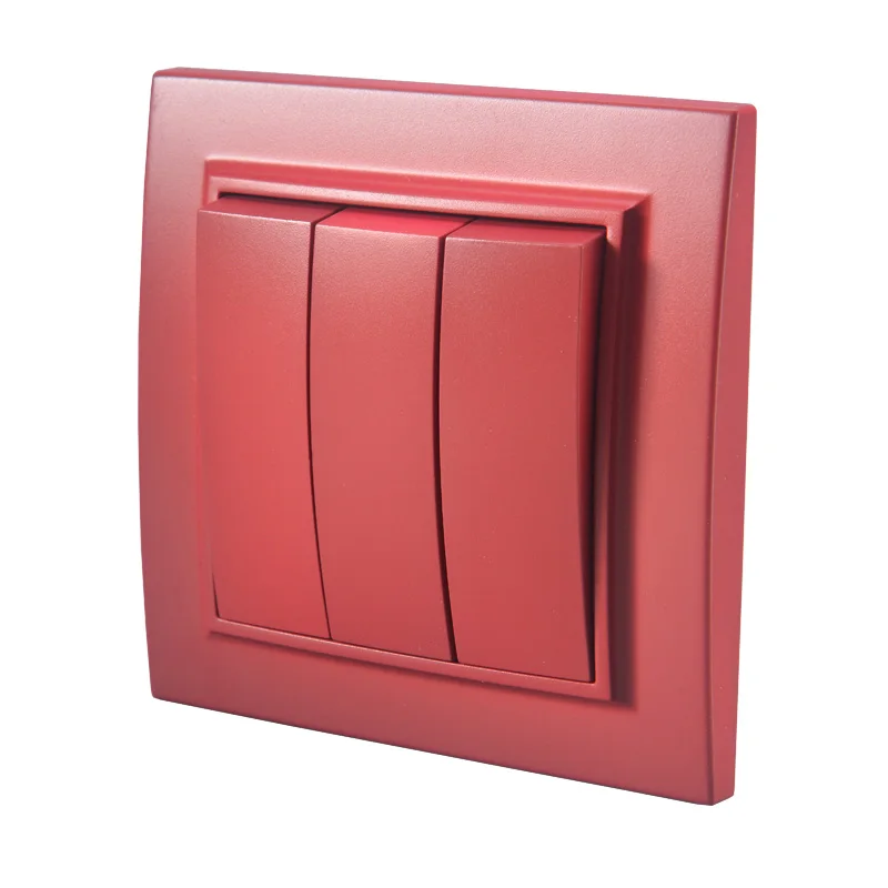 玫瑰红一位三开斜面