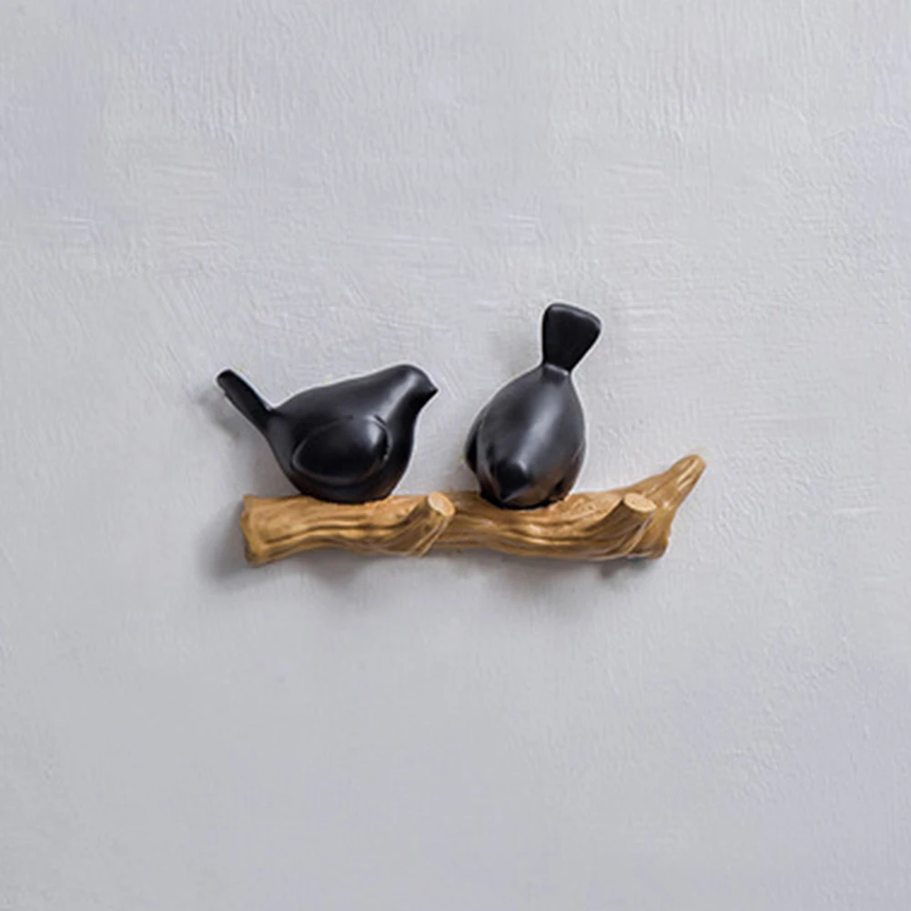 

Hanger Wall Mounted Home 3D DIY Decoration Bedroom Storage Holder Anti Rust Bird Shaped Restaurant Moistureproof Clothes Hook