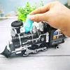 Children's Electric Smoking Rail RC Car Sound Light Music Parent-Child Interaction DIY Assembly Steam Remote Control Train Toy 5