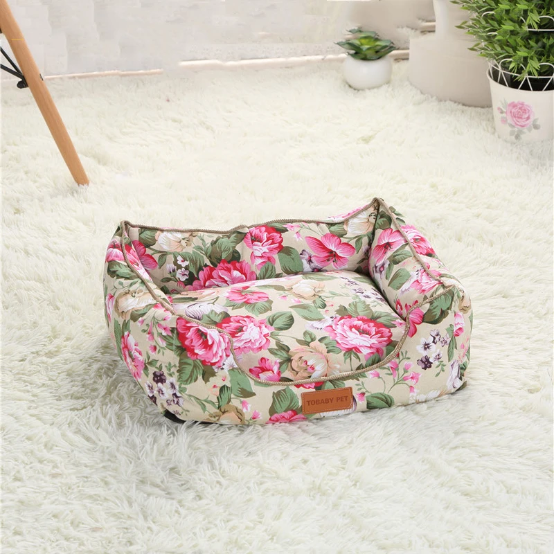 Soft Fleece Dog Beds House Winter Warm Printed Pet Dog Cushion Sofa Waterproof Kennel Nest for Cat Puppy Small Dogs Soft Fleece Dog Beds House Winter Warm Printed Pet Dog Cushion Sofa Waterproof Kennel Nest for Cat Puppy Small Dogs