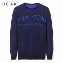 UCAK Brand Autumn Winter Casual Sweaters Men Clothes Streetwear Fashion Long Sleeve Sweater O-Neck Pullover Homme Clothing U1076 UCAK Brand Autumn Winter Casual Sweaters Men Clothes Streetwear Fashion Long Sleeve Sweater O-Neck Pullover Homme Clothing U1076