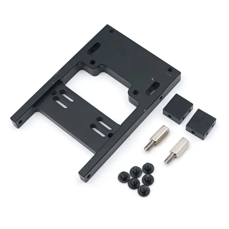 

Metal Upgrade Steering Servo Fixed Mount Bracket For WPL B1 B14 B16 B24 C24 C14 RC Car Black/Silver