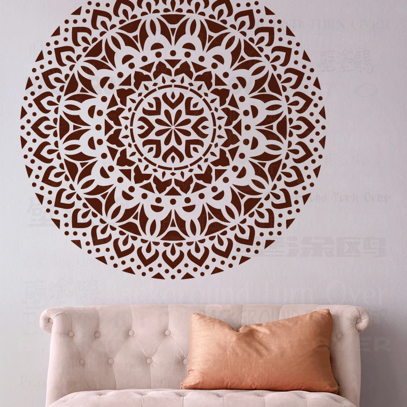 80cm - 120cm Stencil Mandala Extra Large per la pittura di grandi  decorazioni per pareti rotonde modelli di pareti di vernice piastrelle  Vintage S050 - AliExpress