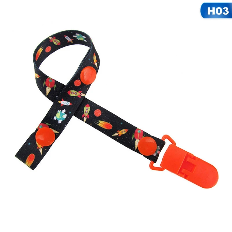 H03 Детская Соска с зажимом, цепочка для пустышек, игрушки, лента для соски, Забавный фиксатор, поводок, ремень, держатель для соски для кормления младенцев - Цвет: H03