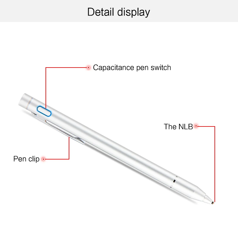 Планшет Смарт карандаш активный Стилус емкостный стилус сенсорный экран для huawei samsung Ipad lenovo перо 1,35 мм