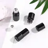 30pcs Black/White/Blue/Green/Pink 1/2/3ml Thick Glass Roll On Essential Oil Parfum Bottles Roller Ball Travel Use Necessaries 6