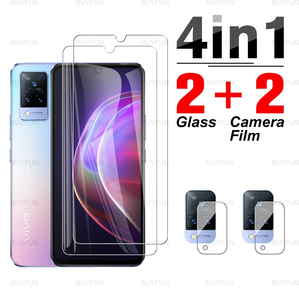 Закаленное стекло 4 в 1 для vivo V21 6 44 '' защита экрана от царапин vi vo v21 v21e 5g vavo v20se