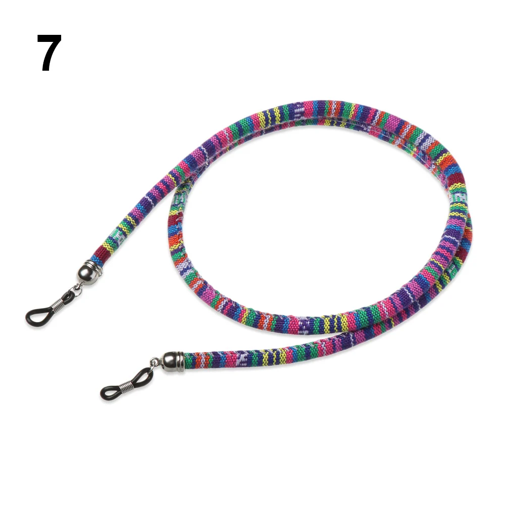 Vibrant Acrylic Beaded Eyewear Chain with Vintage Neck Strap