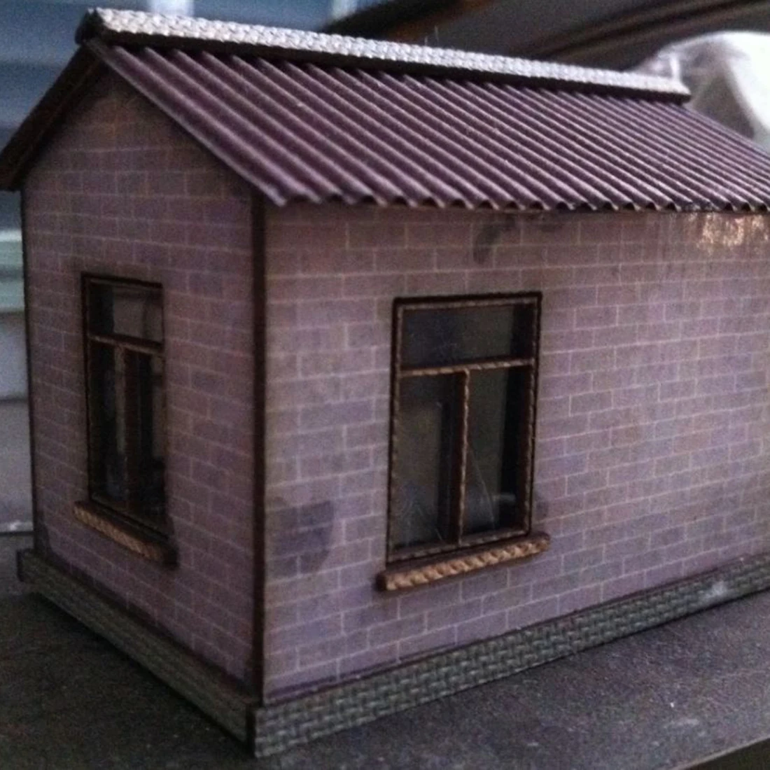  1:87 HO Scale Railway House Model Sand Table Scene Decoration