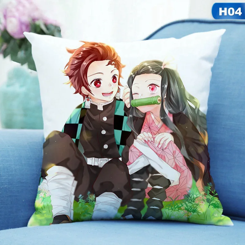 Аниме демон убийца Kimetsu No Yaiba Kamado Tanjirou Косплей Подушка для гостиной Подушка современная домашняя декоративная 35*35 см