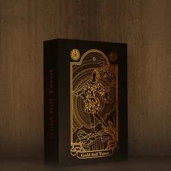 2021 New Arrive Luxury Gold Foil Tarot Oracle Card Divination Fate High Quality Tarot Deck Playing Card Bithday Gift Drink Game
