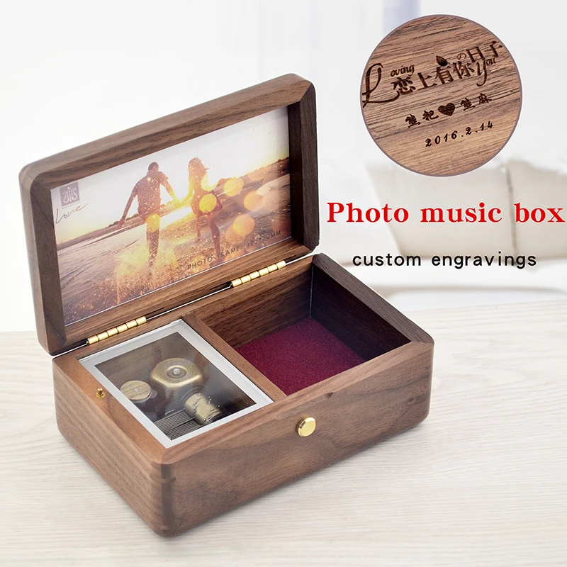 Wood Photos Jewelry Boxes Music Boxes Ideas Girls Girlfriends Wives Birthday Gift For Christmas Valentine S Day Gift Boxs Music Boxes Aliexpress
