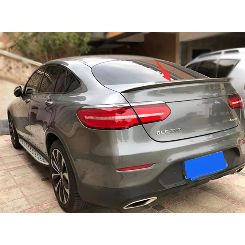 Для GLC Coupe GLC200 GLC300 GLC260 спойлер аксессуар для багажника или черный серебристый цвет Автомобильный задний спойлер