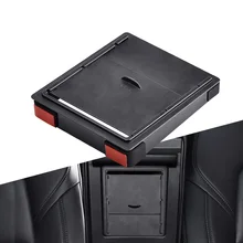Storger para Tesla modelo 3 2017, 2018 de 2019 caja de almacenamiento Reposabrazos de coche organizador contenedores transparente escondido titular caja de reemplazo