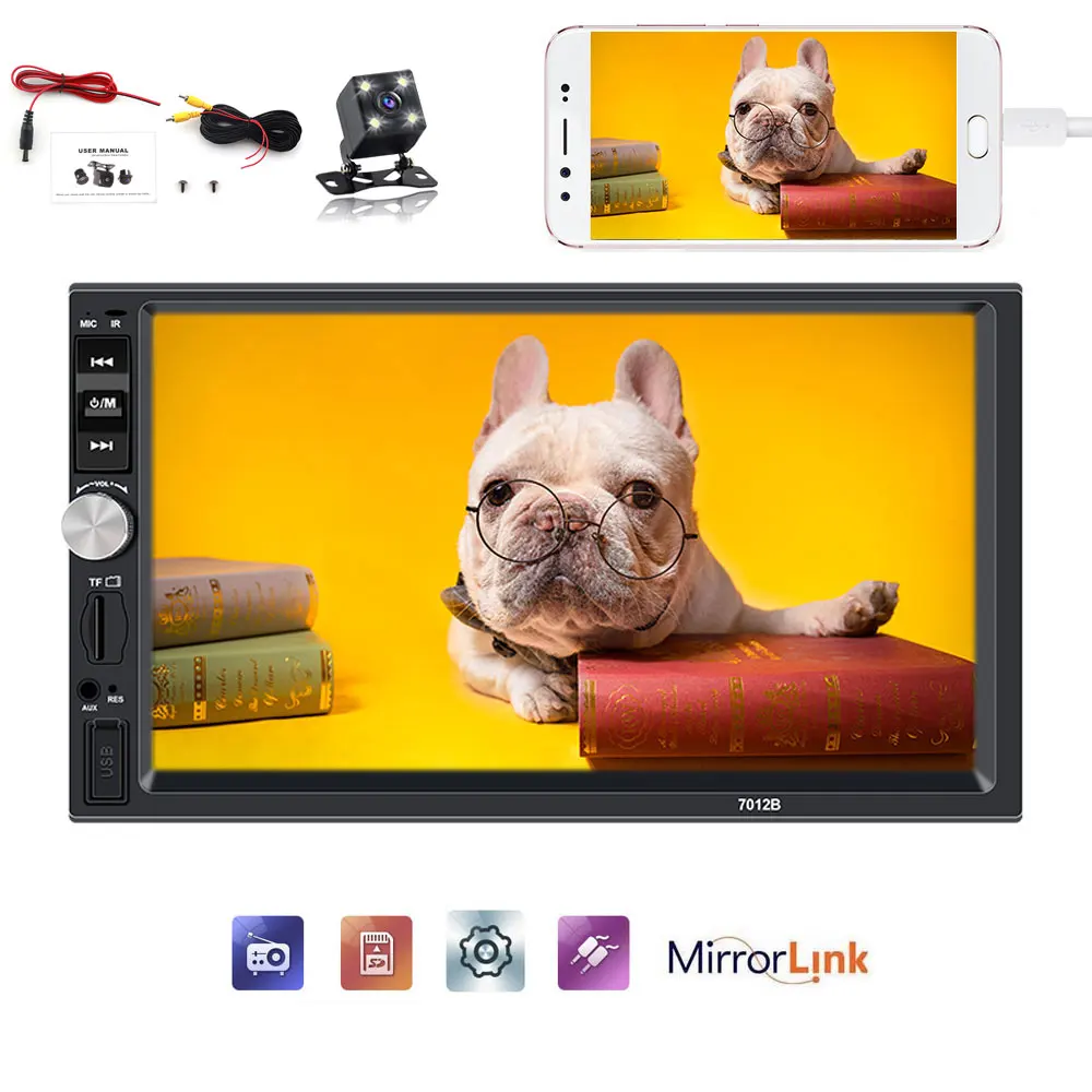 

2Din Autoradio Car Radio Playe Autoradio 2 Din 7'' inch LCD Touch Screen Bluetooth auto stereo Rear View Camera AUX Mirror Link