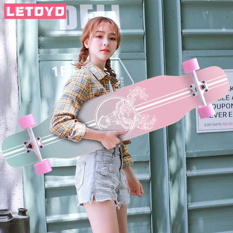 LETOYO Beginnner 107 см/42in longboard 7in Алюминиевый Грузовик Abec 7 коробка стальной подшипник