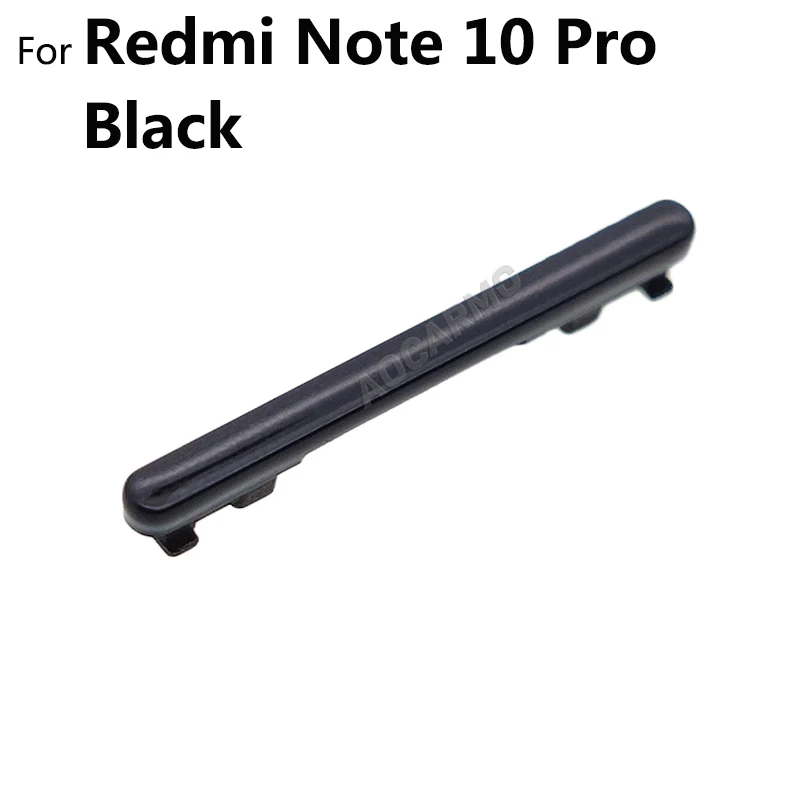 For Xiaomi Redmi Note 10 / Note10 Pro Power On Off Button + Volume Up Down Buttons Side Switch Key Replacement Part phone switch key power volume control button