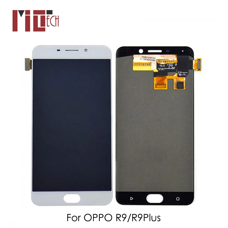 

LCD Display For OPPO R9 R9m R9tm Touch Screen Digitizer LCD For OPPO R9 Plus Full Assembly Replacement Parts 5.5" White No Frame