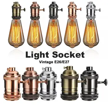 

Light Holder E27 Pendant Lamp Bulb Holder with Switch Modern Cable Cord Plug Universal Lamp Holder Home Decoration Durable