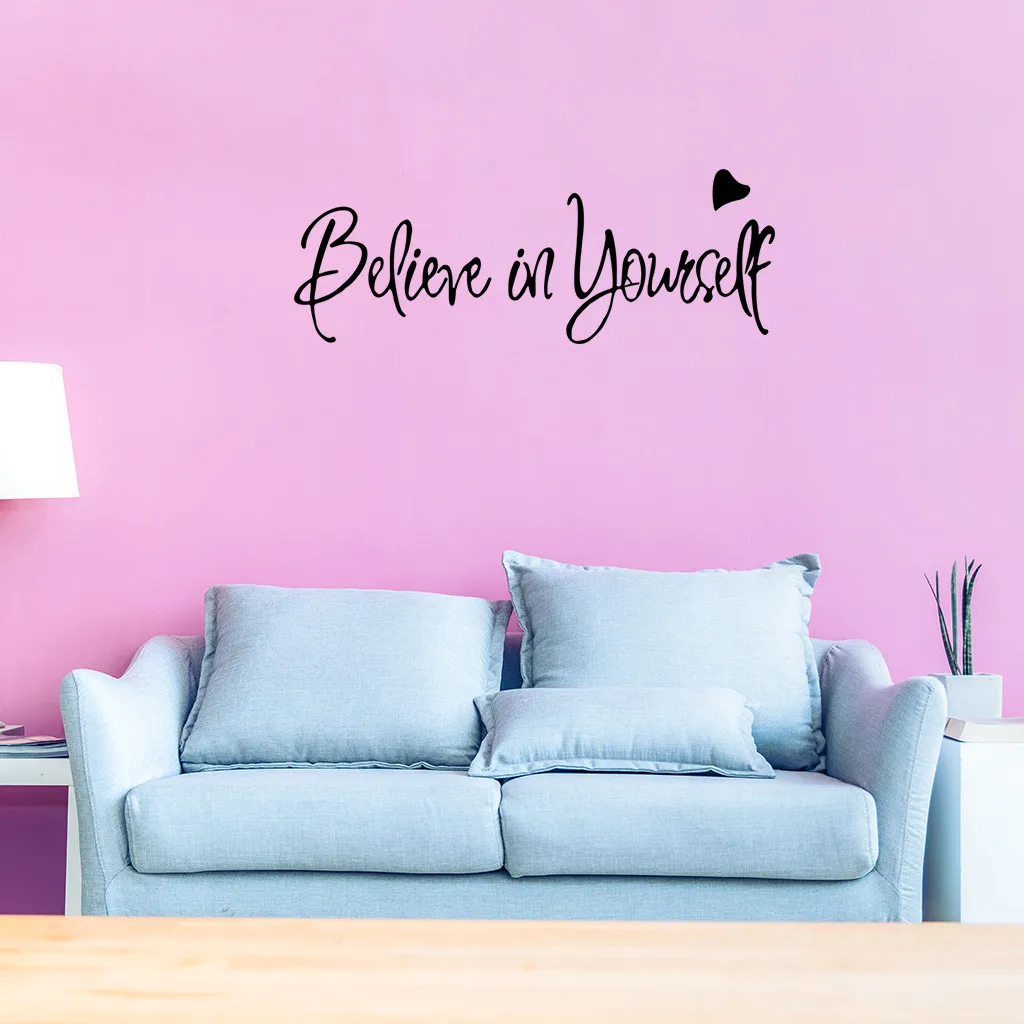 Верьте в себя стикер на стену с креативными буквами 3D сделай сам наклейки обои