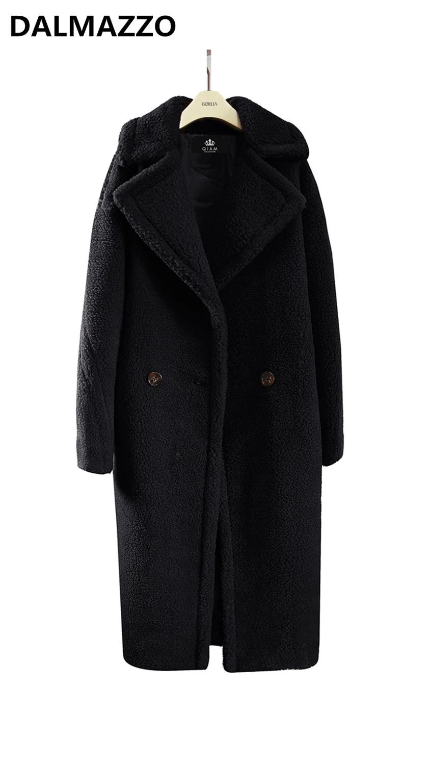 veste longue marron femme