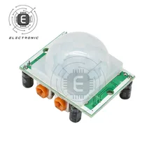 1 PIÈCES HC-SR501 L'homme Ajuster IR Infrarouge Pyroélectrique PIR Capteur De Mouvement Interrupteur 5V 12V Module Pour Arduino LUMIÈRE LED Sur Off