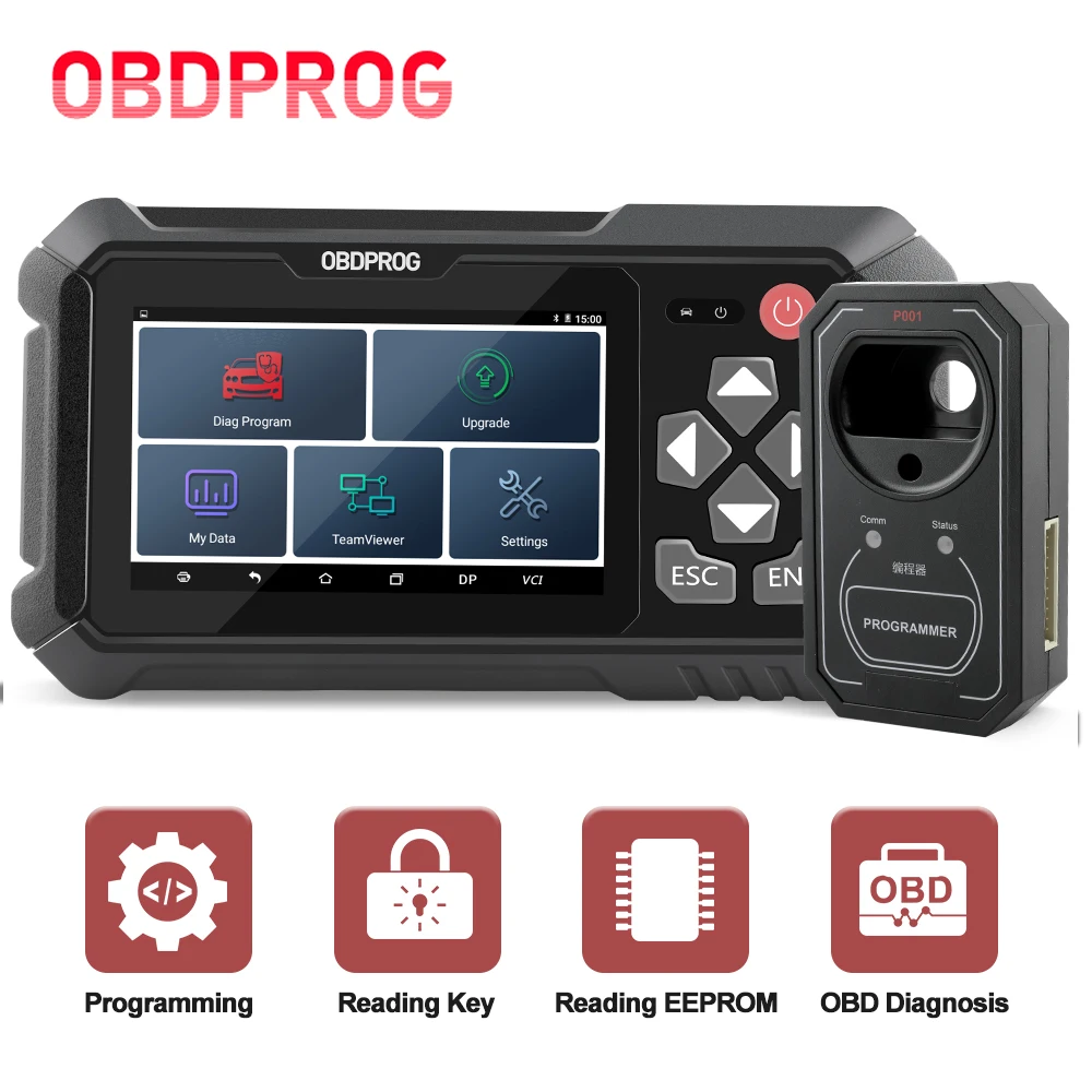 OBDPROG 501 автомобильный программатор ключей OBD2 Автомобильный сканер IMMO считыватель