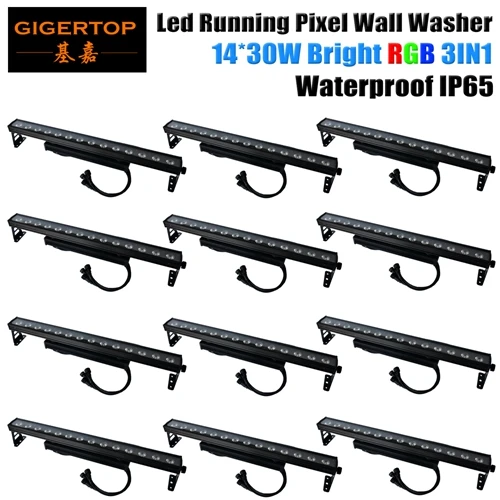 Tiptop сценический прожектор IP65 Водонепроницаемый 14x30 Вт RGB 3в1 светодиодные прожекторы для стен Украшение фона вспышка пиксель ходовой свет CE ROHS - Цвет: 12