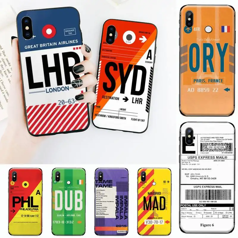 

250 Cute AIR TICKET FIRST CLASS Phone Case for iPhone 11 12 pro XS MAX 8 7 6 6S Plus X 5S SE 2020 XR