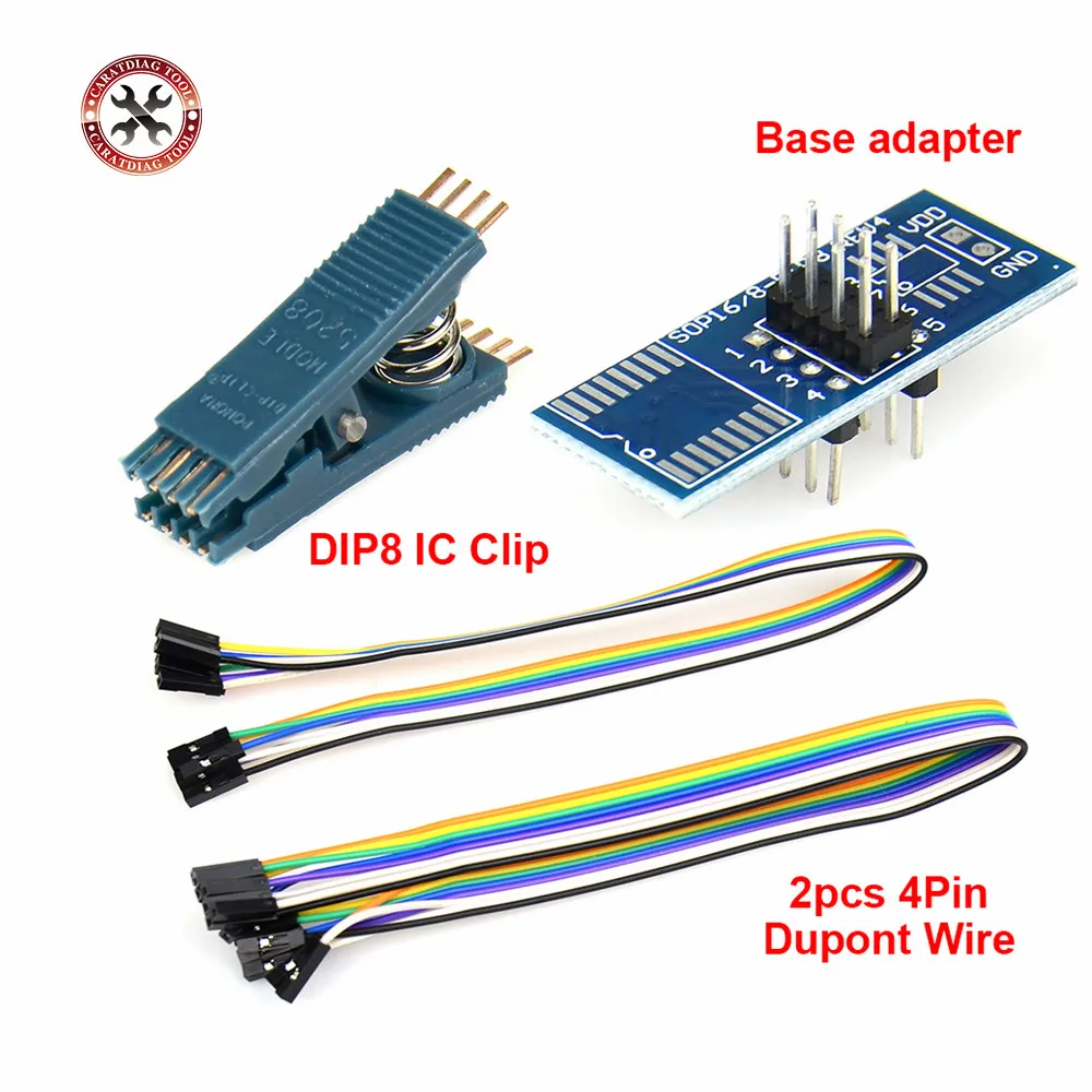 Зажим для универсального программатора DIP8 зажим TL866 RT809F RT809H EZP2019 CH341A USB EEPROM