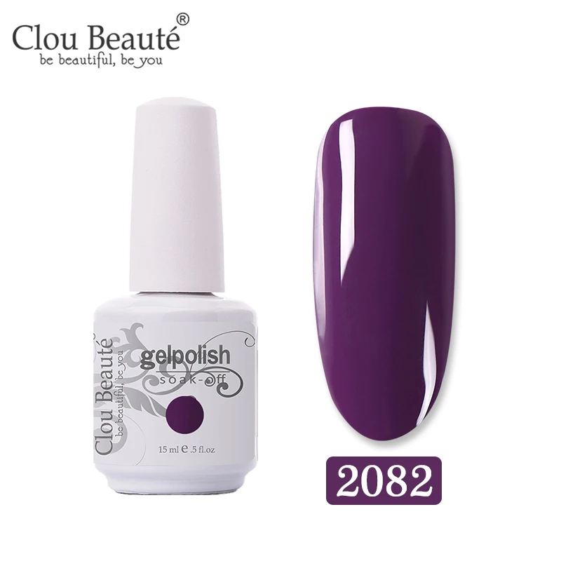 Clou Beaute Теплые цвета Осенняя Серия гель для ногтей 15 мл Желтый Оранжевый чистый цвет ногтей светодиодный Гель-лак для ногтей гибридные Лаки дизайн ногтей - Цвет: 2082