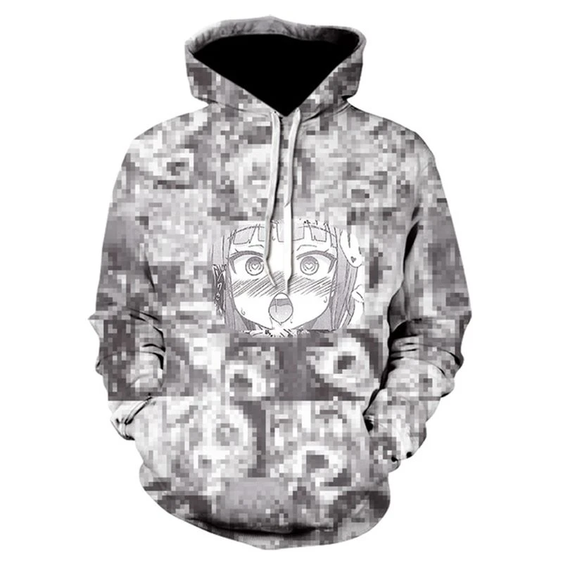 ahegao zip up hoodie