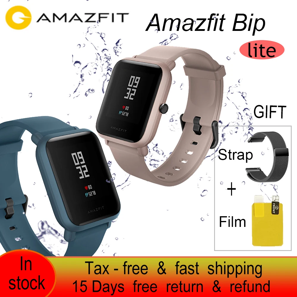 Глобальная версия Amazfit Bip Lite Смарт часы 45 дней Срок службы батареи 3 АТМ
