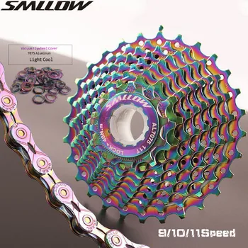 

SMLLOW Cassette Road Bike 9/10/11 Speed Flywheel 11-28T Chain SX10er Chrome-molybdenum Steel Road Bicycle Colorful 27 30 33S