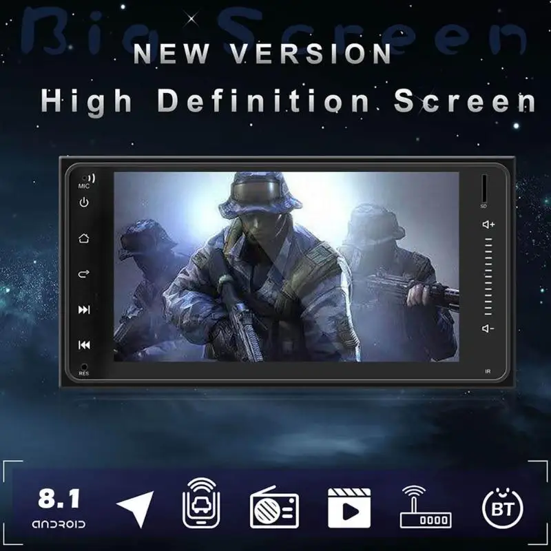 7 дюймов Android 8,1 автомобильный стерео gps Bluetooth AM FM RDS MP5 плеер 1080P HD Android 8,1 gps автомобилей медиа плеер для Защитные чехлы для сидений, сшитые специально для Toyota Corolla