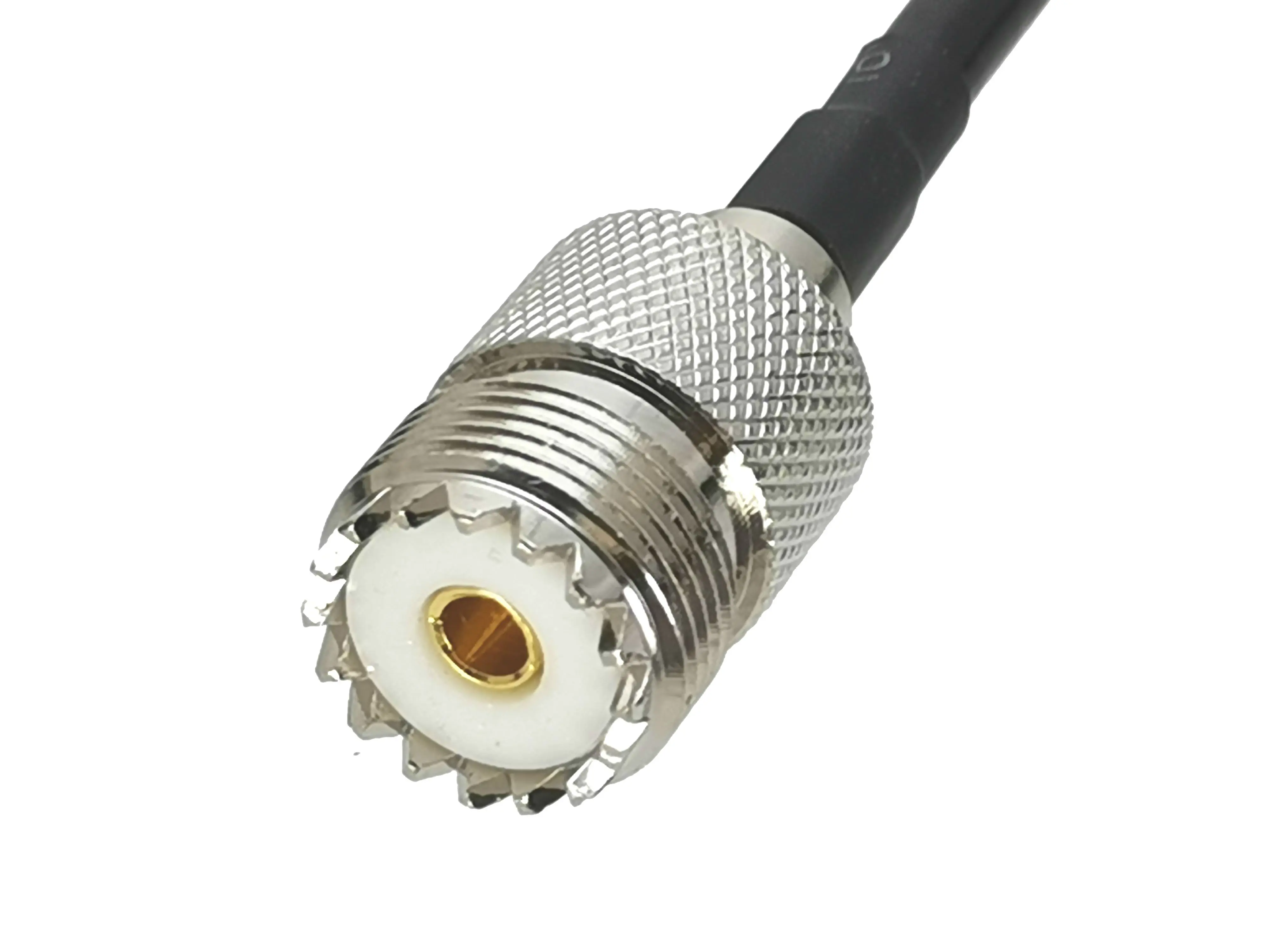 UHF to SMA Bulkhead RF Jumper Cable - RG58, 4 Inch to 10 Feet